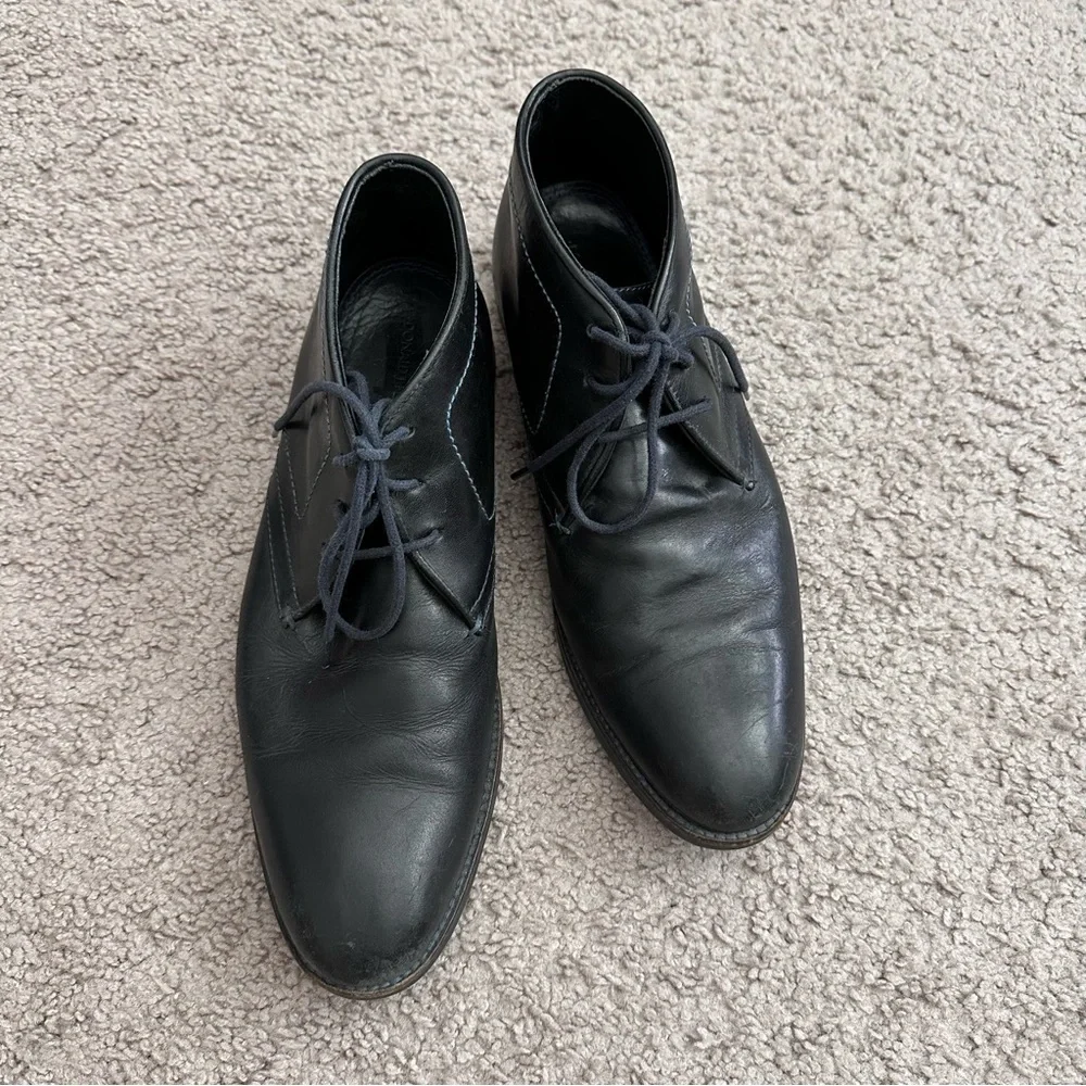 Donald J. Pliner Black Leather Chukka Boots Mens 10